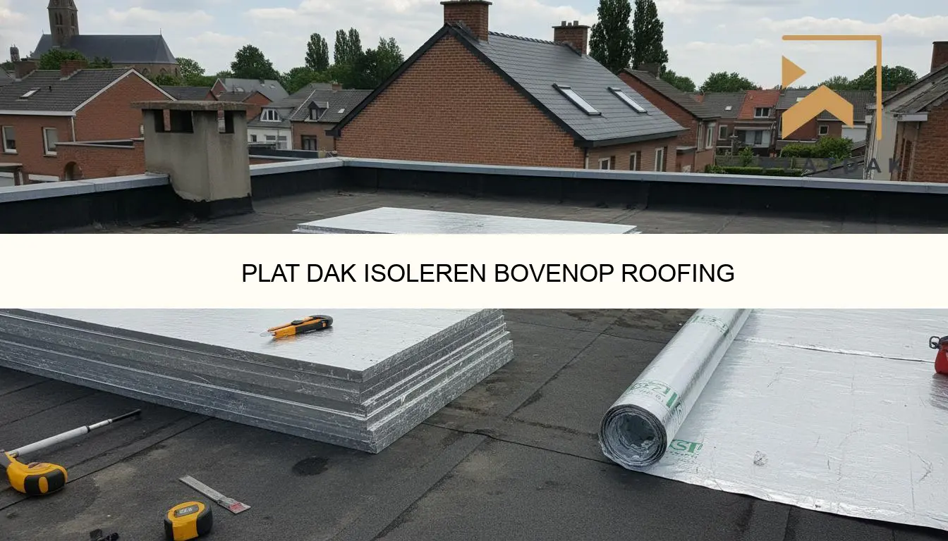 Plat dak isoleren bovenop roofing: stappen & offertes