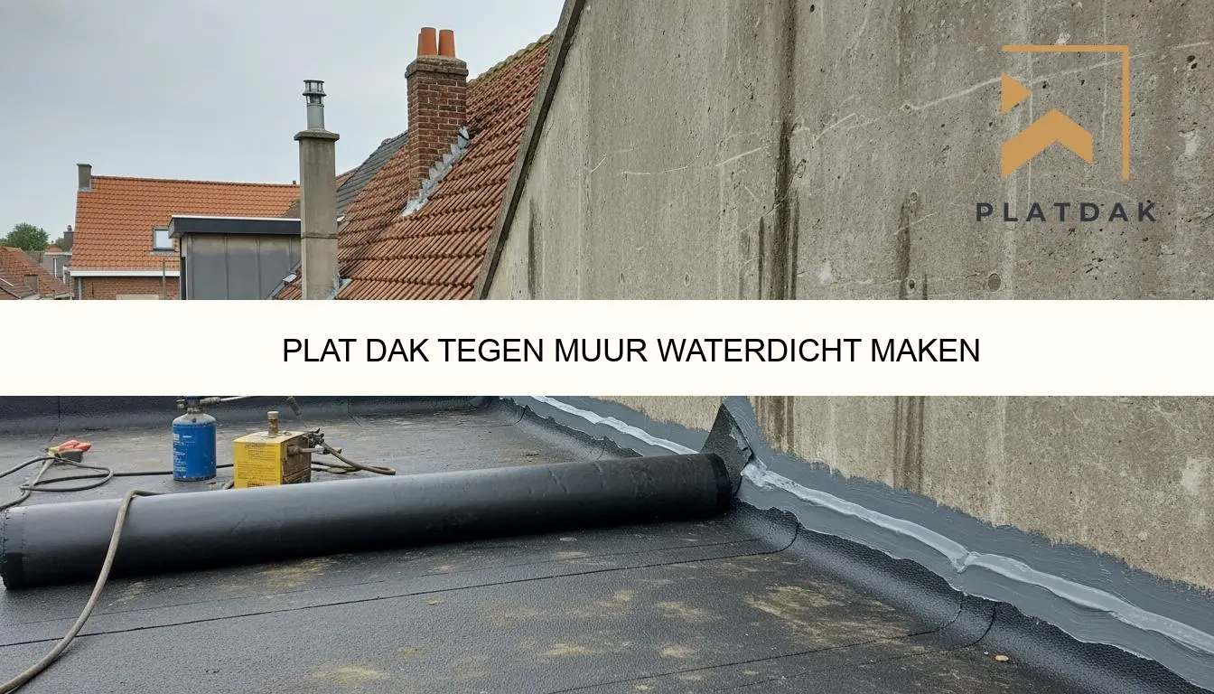 Plat dak tegen muur waterdicht maken | Tips & aanpak