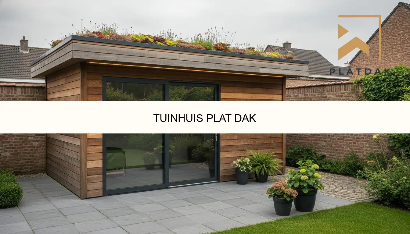 Tuinhuis plat dak kopen: modern, duurzaam & waterdicht